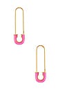 view 2 of 2 Tapa 18k Gold Vermeil Earrings in Pink