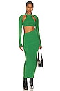 view 1 of 5 Alora Cut Out Maxi Dress in Hunter Green