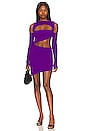 view 1 of 3 Violeta Asymmetrical Mini Dress in Heather