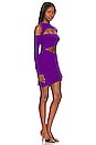 view 2 of 3 Violeta Asymmetrical Mini Dress in Heather