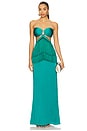 view 1 of 4 Dua Dress in Emerald Green