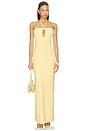 view 1 of 3 MAXIVESTIDO ROMINA  in Giallo Chiaro