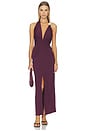 view 1 of 3 Eleonora Maxi Dress in Black Cherry Red