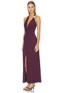view 2 of 3 Eleonora Maxi Dress in Black Cherry Red