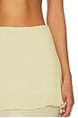 view 6 of 6 Lira Mini Skirt in Butter