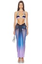 view 5 of 6 Nia Maxi Skirt in Tramonto Blu