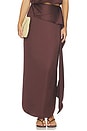view 1 of 7 Lorena Maxi Skirt in Espresso Brown