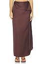view 2 of 7 Lorena Maxi Skirt in Espresso Brown