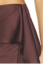 view 8 of 7 Lorena Maxi Skirt in Espresso Brown