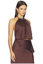 view 2 of 5 Lorena Top in Espresso Brown