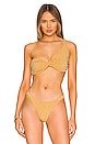 view 1 of 5 Ola Top in Glossy Gold