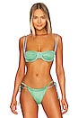 view 1 of 8 Lula Bikini Top in Turquesa