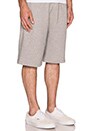 view 2 of 3 Small Arch Logo Sweatshort in Heather Grey
