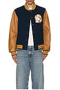 view 4 of 4 Cadet Varsity Jacket in Medieval Blue