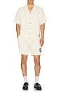 view 5 of 5 Rarity Short Sleeve Knit Shirt in Gardenia