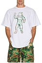 view 3 of 4 Astro Camo Tee in White