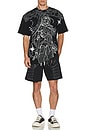 view 4 of 4 Oversized Anime Tee in Black