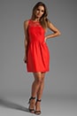 view 2 of 6 Mandy Sateen/Lace Dress in Red in Poppy Red