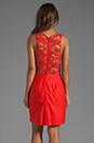 view 4 of 6 Mandy Sateen/Lace Dress in Red in Poppy Red