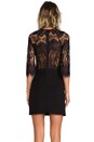 view 4 of 6 Princeton Ponte Dress w/ Lace Sleeves in Black