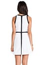 view 5 of 7 Derry Colorblock Palio Linen Dress in Optic White & Black