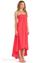 view 2 of 4 ROBE BASE ASYMÉTRIQUE SAVI in Red
