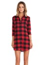 view 2 of 6 Suzett Buffalo Plaid Dress in Red