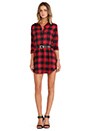 view 5 of 6 Suzett Buffalo Plaid Dress in Red