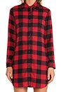 view 6 of 6 Suzett Buffalo Plaid Dress in Red