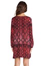 view 3 of 4 Vasha Viper Print Dress in Red