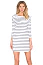 view 1 of 4 Dinah Dress in White & Navy