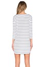 view 3 of 4 Dinah Dress in White & Navy