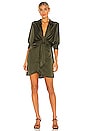 view 1 of 3 Tie Curious Dress in Bottle Green