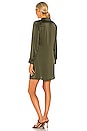 view 3 of 3 Tie Curious Dress in Bottle Green