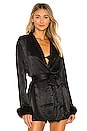 view 1 of 5 Feather Wrap Top in Black
