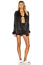 view 5 of 5 Feather Wrap Top in Black