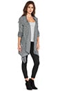view 2 of 4 Mayer Striped Cardigan in Black
