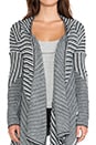 view 4 of 4 Mayer Striped Cardigan in Black
