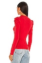 view 3 of 4 Peek Softly Sweater in True Red