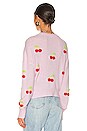 view 3 of 4 Cherry You Up Sweater in Lavender