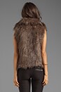 view 4 of 6 Davorah Faux Fur Vest in Taupe