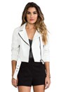 view 1 of 7 Bailey Moto Jacket in White