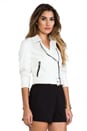 view 4 of 7 Bailey Moto Jacket in White