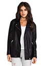 view 1 of 6 BLOUSON MOTARD ATLEG in Black