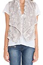 view 4 of 4 Stanic Faux Fur Vest in Taupe