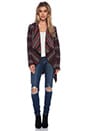 view 1 of 4 Brendi Drapey Patterned Coat in Multi