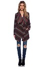 view 2 of 4 Brendi Drapey Patterned Coat in Multi