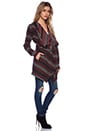 view 3 of 4 Brendi Drapey Patterned Coat in Multi