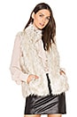 view 1 of 4 Brewer Faux Fur Vest in Dirty White