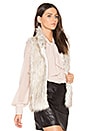 view 2 of 4 Brewer Faux Fur Vest in Dirty White